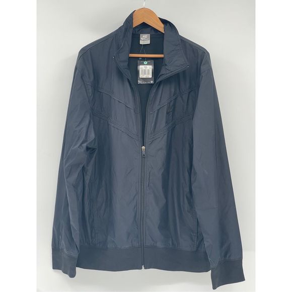 Nike Windbreaker Jacket Men's Size XXL Black‎ New